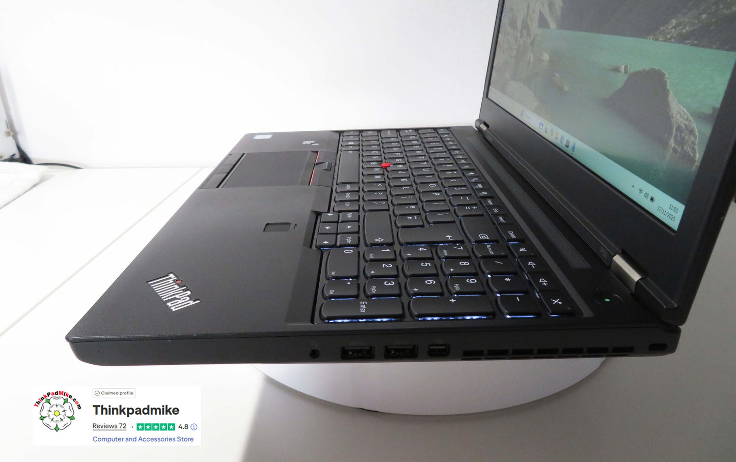 Lenovo ThinkPad P50 i7 6820HQ 32GB RAM 2 x 256GB SSDs IPS NVIDIA M2000M (1240)