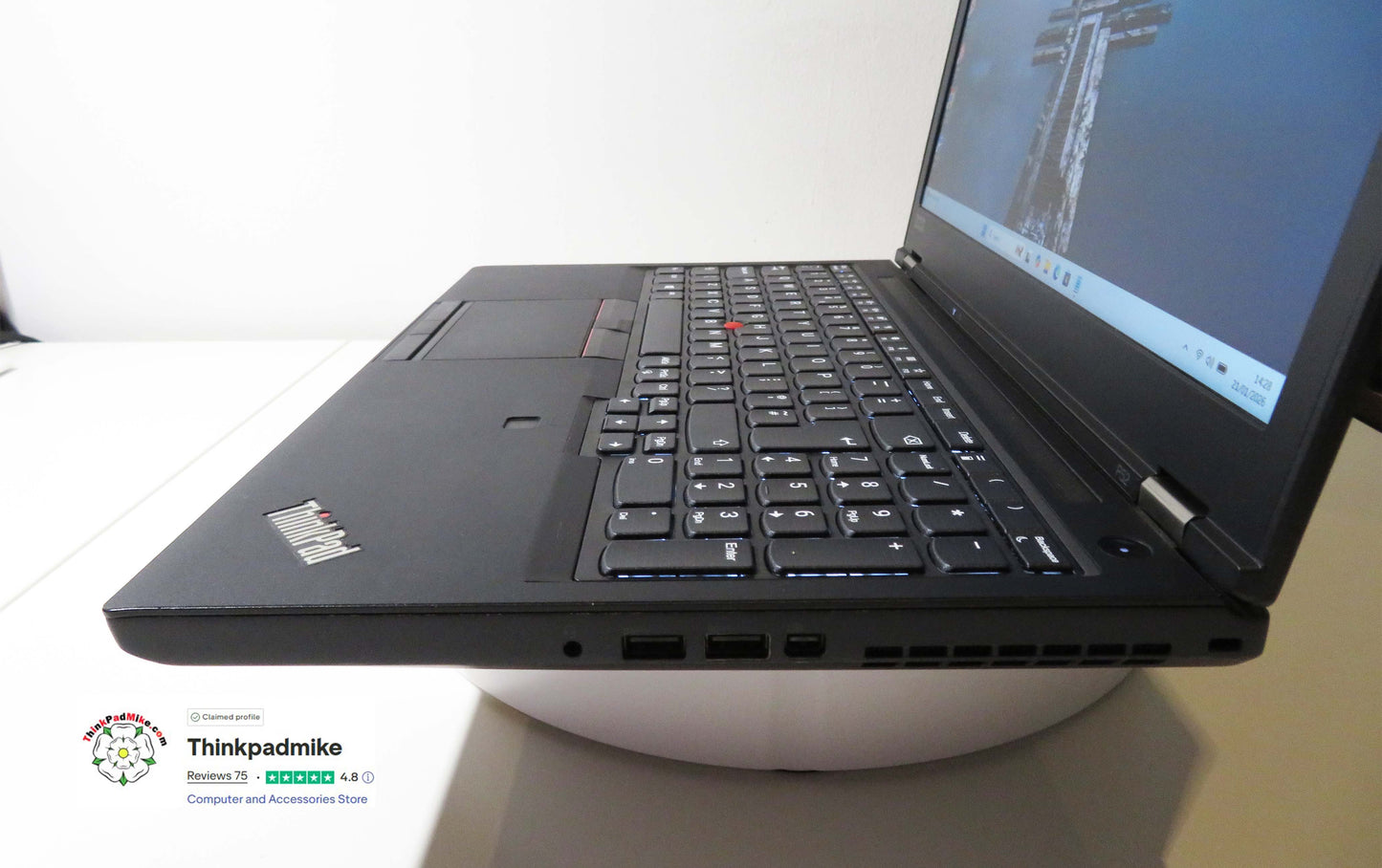 Lenovo ThinkPad P52 i7 *6 CORE* 8750H 2.2Ghz 40GB RAM 256GB SSD IPS B\L KB NVIDIA P1000 (1278)