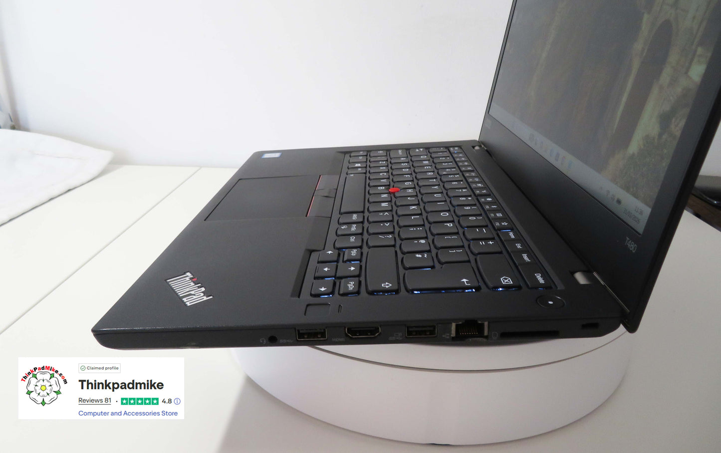 Lenovo ThinkPad T480 i7 8650U 16GB RAM 256GB SSD IPS SCREEN B\L KB (1321)