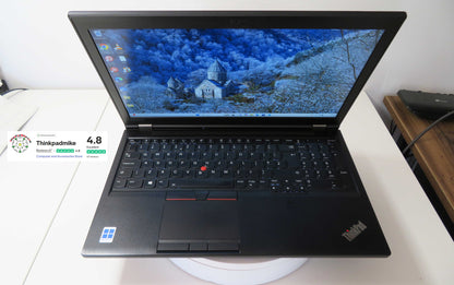 Lenovo ThinkPad P52 i7 *HEX CORE* 8850H 2.6Ghz 64GB RAM 512GB + 128GB IPS B\L KB NVIDIA P2000 WIN11 (1041)